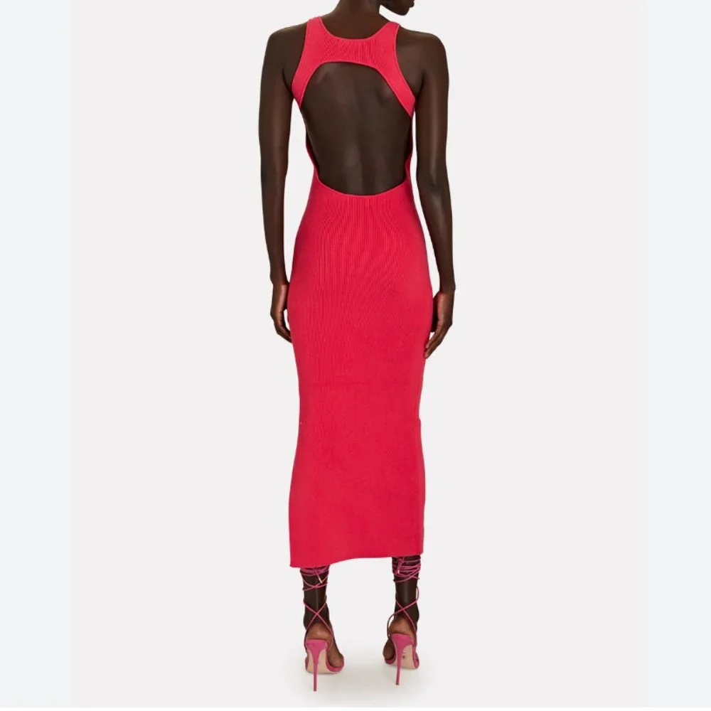 ANNA QUAN JEMMA OPEN-BACK COTTON-BLEND MAXI DRESS - Picture 2 of 8